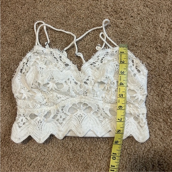 Free People White Lace Llektra Adjustable Straps Bralette• Small - Picture 5 of 7